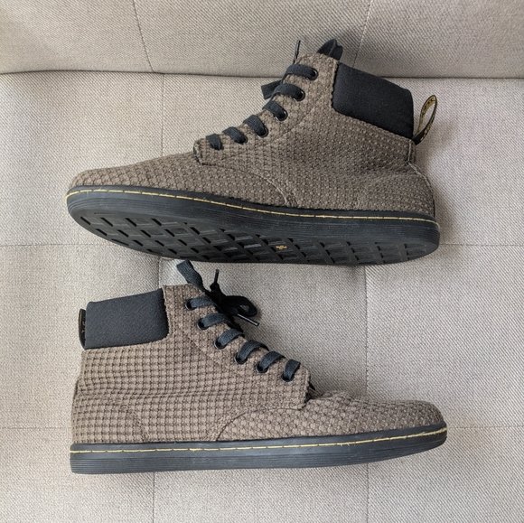 DR. MARTENS Maelly Olive Army Green High-Top Chelsea Women's Shoes Sneakers 10 - Picture 5 of 12